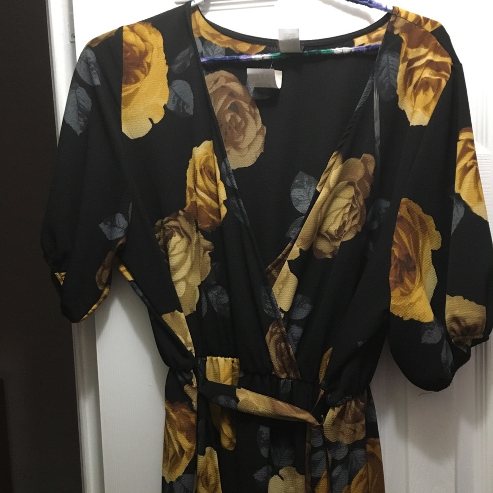black and gold dress